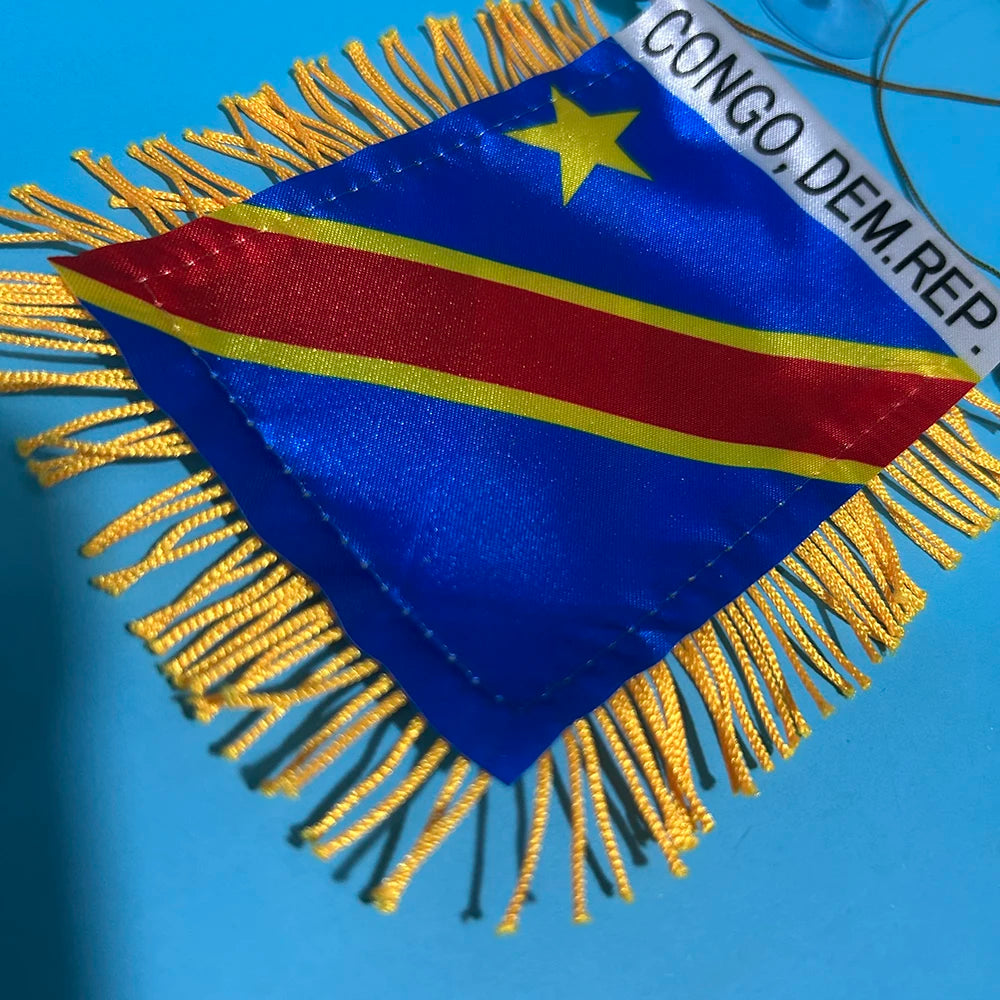 Congo Car Window Mini Flag