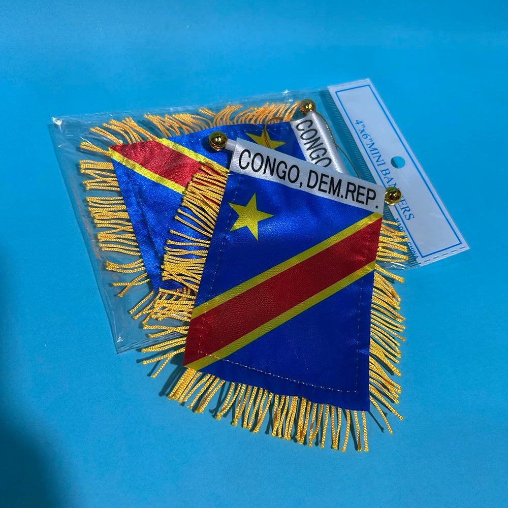 Congo Car Window Mini Flag