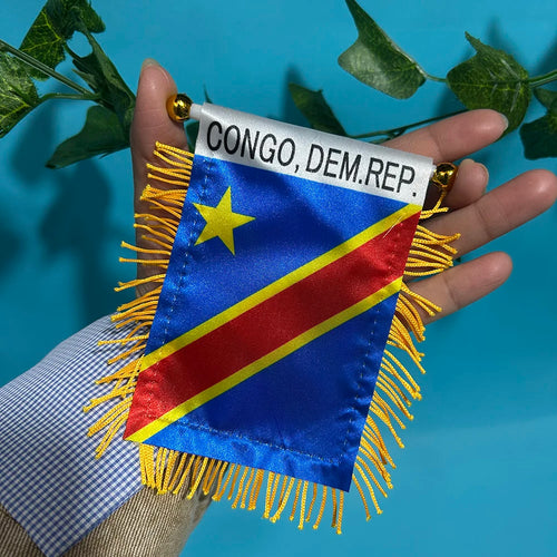 Congo Car Window Mini Flag