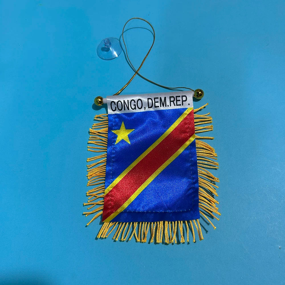 Congo Car Window Mini Flag