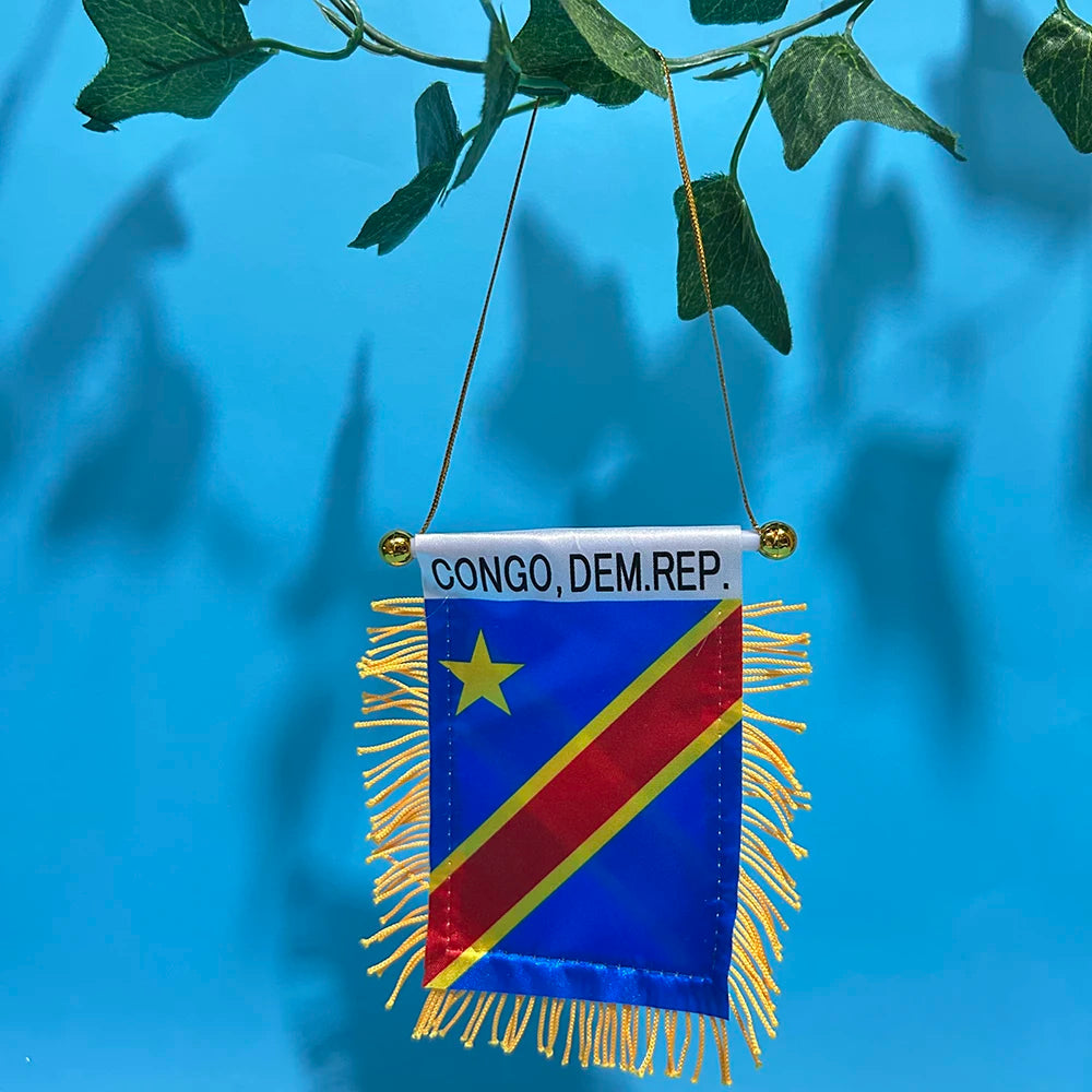 Congo Car Window Mini Flag